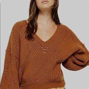 Free People All Day Lobg Knit sweater M